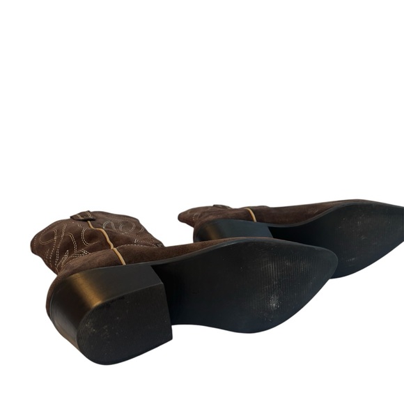 URBAN OUTFITTERS UO Leena Cowboy Boot Chocolate SIZE US 7/EURO 38 - Picture 9 of 10